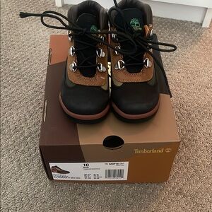 Timberland Kids' Black and Brown Boots